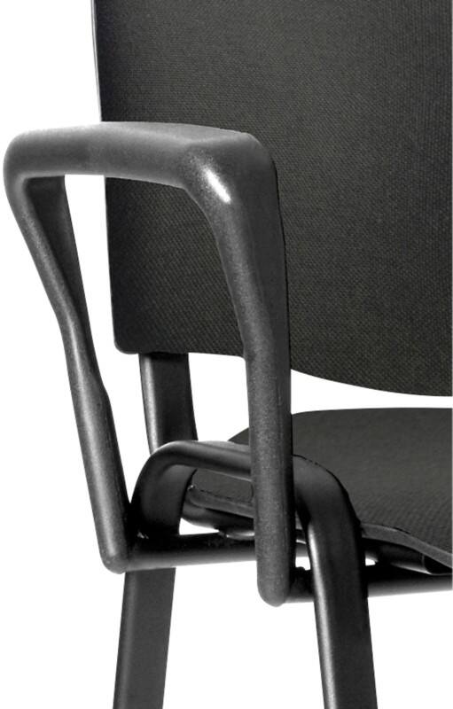 Trexus Arm Set for Stackable Chair Black Pack of 2