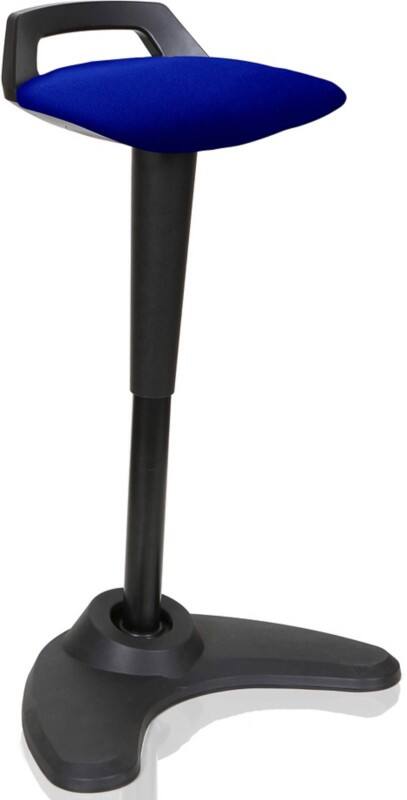 dynamic Sit-Stand Stool with Adjustable Seat Spry Stevia Blue