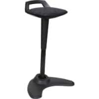dynamic Sit-Stand Stool with Adjustable Seat Spry Black