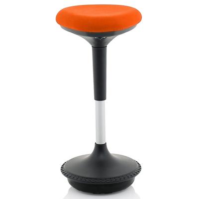 dynamic Sit-Stand Stool with Adjustable Seat Sitall Deluxe Mandarin Fabric