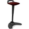 dynamic Sit-Stand Stool with Adjustable Seat Spry Ginseng Chilli, Black