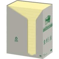 Post-it Recycled Sticky Notes 127 x 76 mm Canary Yellow 16 Pads of 100 Sheets