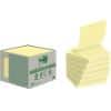 Post-it Recycled Z-Notes 76 x 76 mm Canary Yellow 6 Pads of 100 Sheets