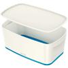 Leitz MyBox WOW Storage Box 5 L White, Blue Plastic 31.8 x 19.1 x 12.8 cm