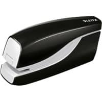 Leitz NeXXt WOW Electric Stapler 5566 Half Strip Black 10 Sheets E1 Metal, Plastic