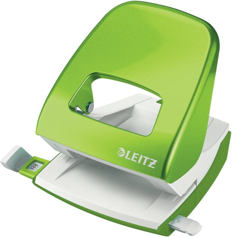 Leitz NeXXt WOW Metal 2 Hole Punch 5008 30 Sheets Green