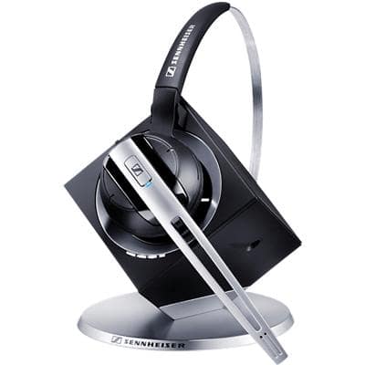 EPOS Sennheiser DW Office ML Wireless Headset Over the Head With Noise Cancellation USB With Microphone Black/Silver