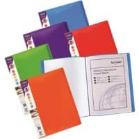 Snopake Rainbow Display Books A4 Assorted 24 Pockets Pack of 5