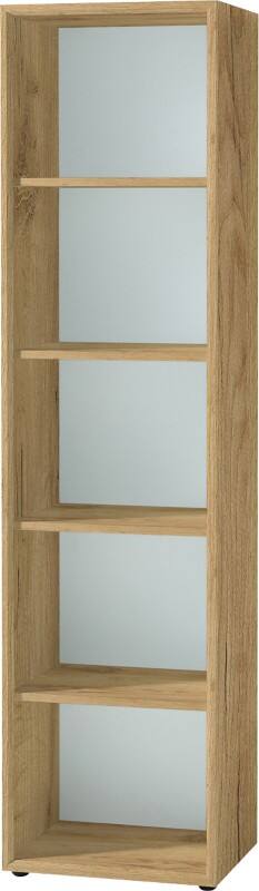 GERMANIA Chipboard Bookcase 4 Shelves 500 x 370 x 1,960 mm Oak
