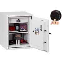 Phoenix Fire Safe with Fingerprint Lock 63L FS0441F Fire Fighter 640 x 500 x 500mm White