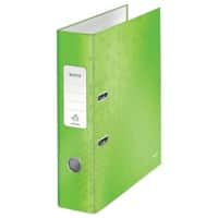Leitz 180° WOW Lever Arch File 1005 80 mm Laminated Cardboard A4 Green