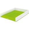 Leitz WOW Letter Tray Dual Colour A4 White, Green 26.7 x 33.6 x 4.9 cm