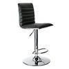 Alphason High Back Bar Stool with Adjustable Seat Colby Black