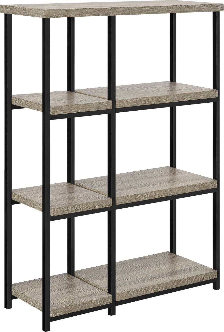 Alphason Elmwood Bookcase 9650096PCOM 800 x 300 x 1135 mm Distressed ...