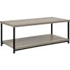 Alphason Rectangular Coffee Table with Grey Oak Coloured MDF Top and Grey Oak Coloured Frame 5049096PCOM 1049 x 500 x 399mm