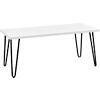 Alphason Rectangular Coffee Table with White MDF Top and White Stipple Frame 5011015COM 1067 x 495 x 453mm