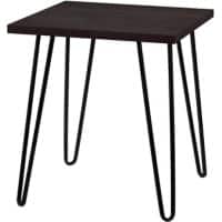 Alphason Rectangular End Table with Expresso MDF Top and Dark Russet Cherry Frame 5012303COM 495 x 495 x 559mm