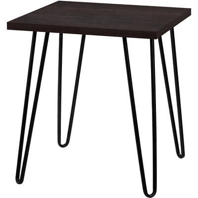 Alphason Rectangular End Table with Expresso MDF Top and Dark Russet Cherry Frame 5012303COM 495 x 495 x 559mm