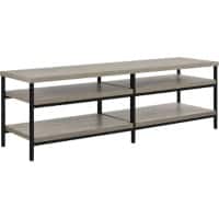 Alphason Rectangular TV Stand with Grey Oak Coloured MDF Top and Grey Oak Coloured Frame 1763096PCOM 1524 x 450 x 500mm