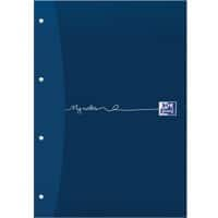 OXFORD My Notes A4 Blue Card Cover Refill Pad Ruled 200 Pages