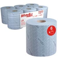 WYPALL Wiping Paper 7277 L20 2 Ply Blue 400 Sheets Pack of 6