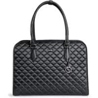 SOCHA Ladies Laptop Bag Black Dia Facelift 15.6 Inch Synthetic Leather Black 41 x 13 x 32.5 cm