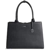 SOCHA Straight Line Black Laptop Bag 15.6 " 42 x 13 x 31.5 cm Synthetic Leather Black