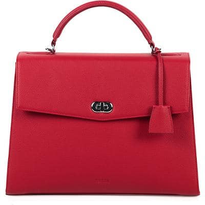 SOCHA Ladies Laptop Bag Audrey Cherry 13.3 Inch Synthetic Leather Red 40 x 12 x 28.5 cm