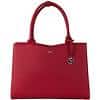 SOCHA Ladies Laptop Bag Straight Line Red 15.6 Inch Synthetic Leather Red 42 x 13 x 31.5 cm