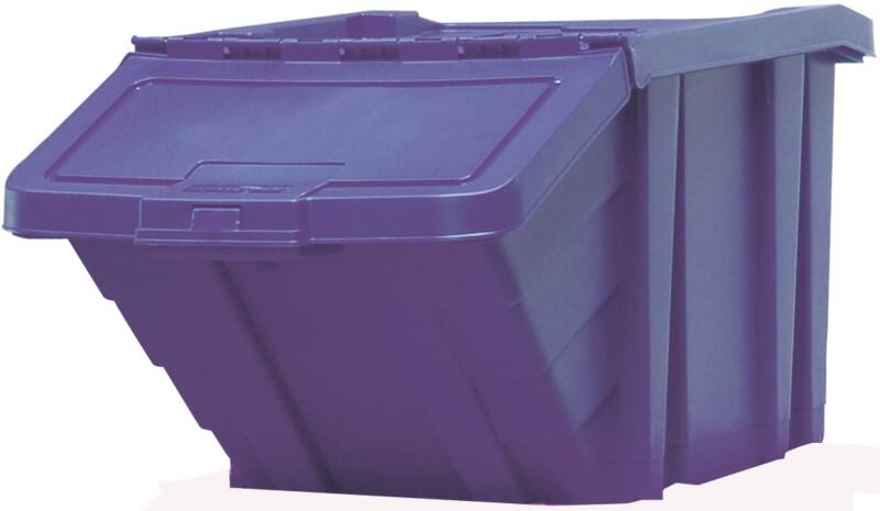 SLINGSBY Storage Bin Heavy Duty Blue 36.5 x 40 x 34.5 cm