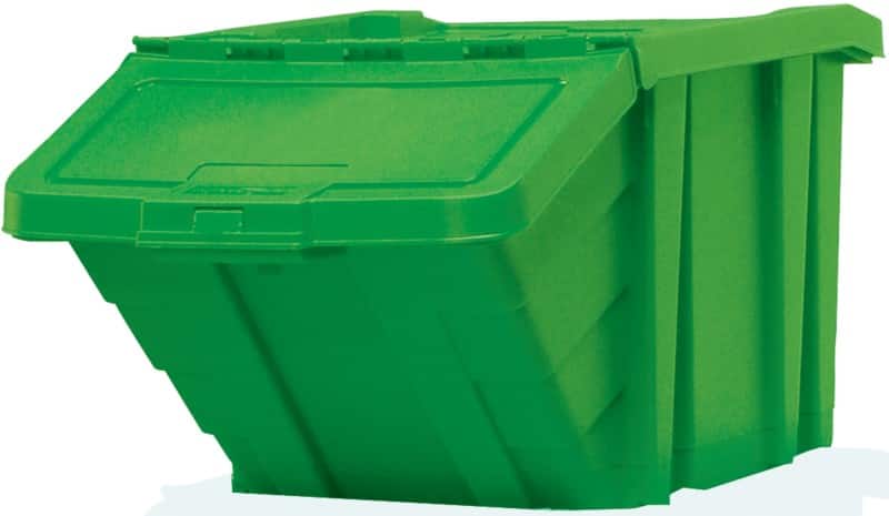 SLINGSBY Storage Bin Heavy Duty Green 36.5 x 40 x 34.5 cm