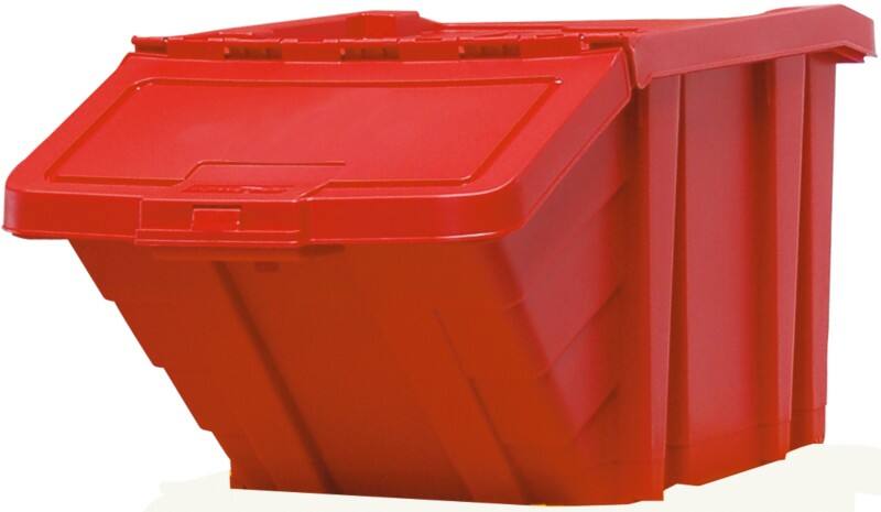 SLINGSBY Storage Bin Heavy Duty Red 36.5 x 40 x 34.5 cm