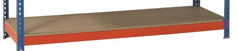 SLINGSBY Shelving Unit 1 Shelf Chipboard 1,500 x 450 x 60 mm Orange