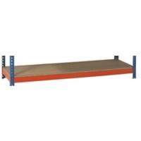 SLINGSBY Shelving Unit 1 Shelf Chipboard 1,500 x 450 x 60 mm Orange