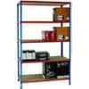 SLINGSBY Boltless Chipboard Shelving Unit 1200 x 400 x 2000mm Orange