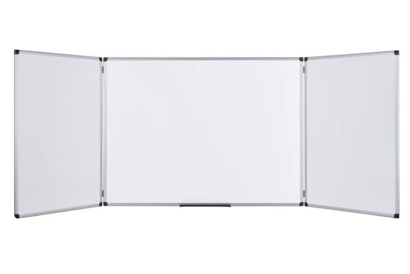 Bi-Office Maya Folding Whiteboard Magnetic Lacquered Steel Double Sided 90 (W) x 60 (H) cm