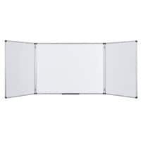 Bi-Office Maya Folding Whiteboard Magnetic Lacquered Steel Double Sided 90 (W) x 60 (H) cm
