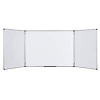 Bi-Office Maya Folding Whiteboard Magnetic Lacquered Steel Double 90 (W) x 60 (H) cm