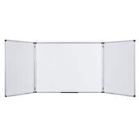 Bi-Office Folding Whiteboard Magnetic Lacquered Steel Double 90 (W) x 60 (H) cm