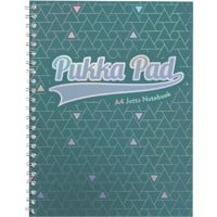 Pukka Pad Glee Jotta A4 Wirebound Green Card Cover Notebook Ruled 200 Pages