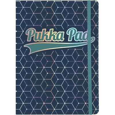 Pukka Pad Glee A5 Casebound Dark Blue Card Cover Journal Ruled 192 Pages