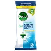 Dettol Cleansing Surface Wipes Anti Bacterial 72 Sheets