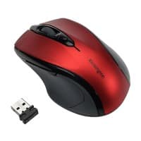 Kensington Pro Fit Wireless Ergonomic Mid-Size Mouse K72422WW Optical For Right-Handed Users USB-A Nano Receiver Red