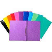 Exacompta Iderama Flat Bar Folder A4 Assorted Glossy coated card 355 gsm 200 Sheets Pack of 25