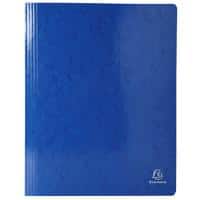 Exacompta Iderama Flat Bar Folder A4 Blue Glossy coated card 355 gsm 200 Sheets Pack of 25