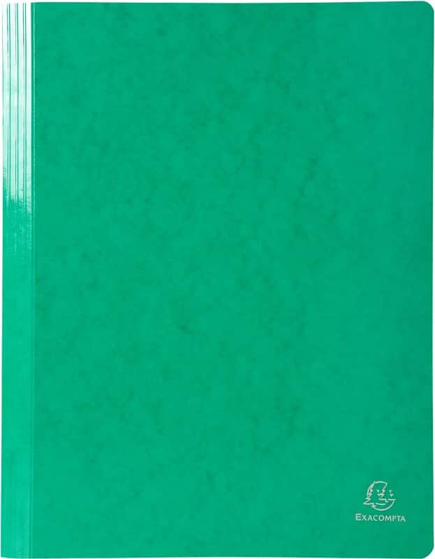 Exacompta Iderama Flat Bar Folder 380815B Glossy coated card 24 (W) x 32 (H) cm Green 2 Packs of 5