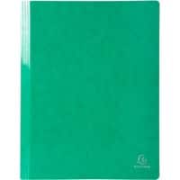 Exacompta Iderama Flat Bar Folder 380815B Glossy coated card 24 (W) x 32 (H) cm Green 2 Packs of 5