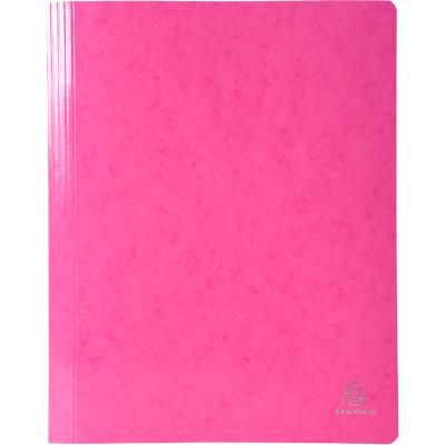 Exacompta Iderama Flat Bar Folder A4 Pink Glossy coated card 355 gsm 200 Sheets Pack of 25