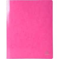 Exacompta Iderama Flat Bar Folder A4 Pink Glossy coated card 355 gsm 200 Sheets Pack of 25