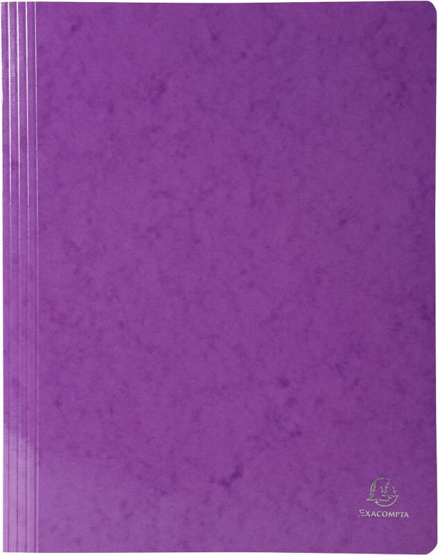 Exacompta Iderama Flat Bar Folder 380812B Glossy coated card 24 (W) x 32 (H) cm Purple 2 Packs of 5